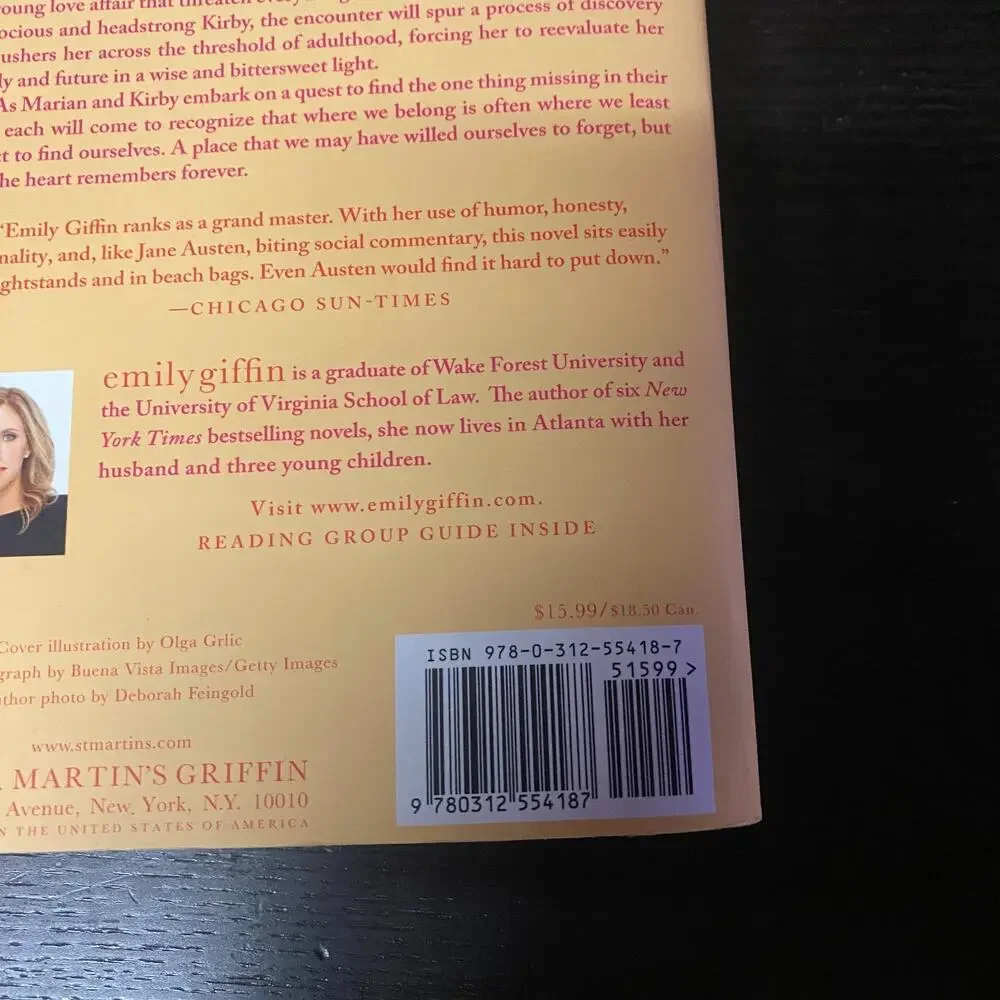 Where We Belong : A Novel by Emily Giffin (2013, Trade Paperback)
